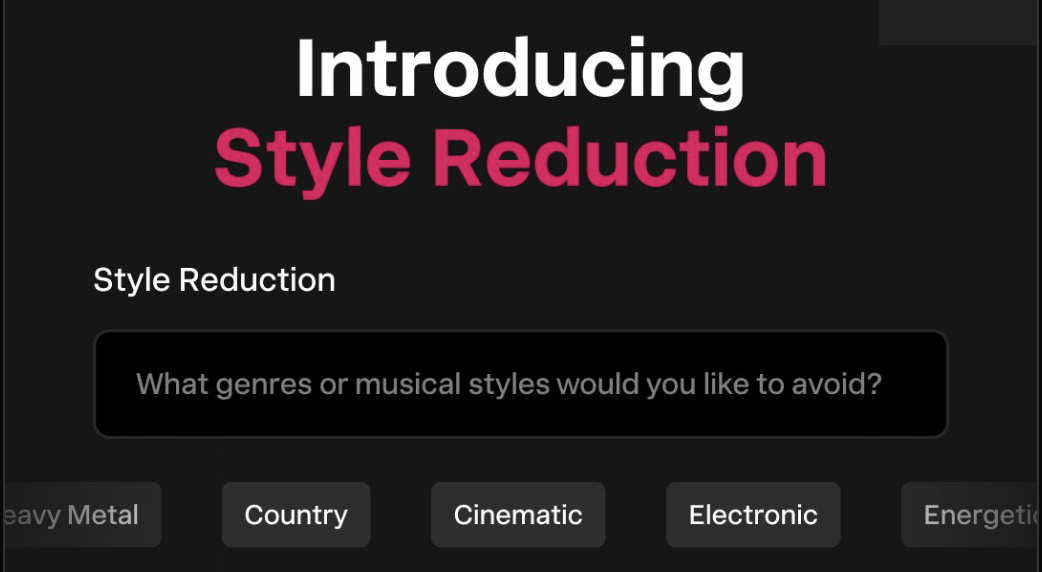 UDIO Style Reduction